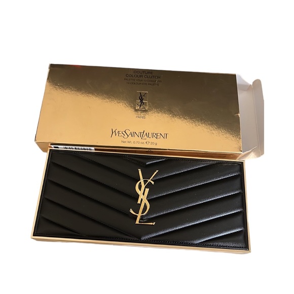 SOLD๐บYves Saint Laurent๐Couture Color converts to Black Clutch NEW IN BOX - Picture 5 of 16